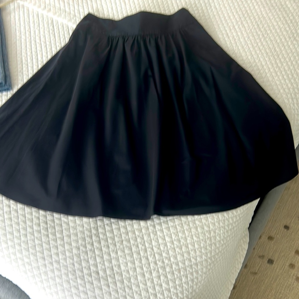 Taffeta navy blue skirt